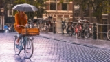 Is it safe to ride my electric bike in the rain?